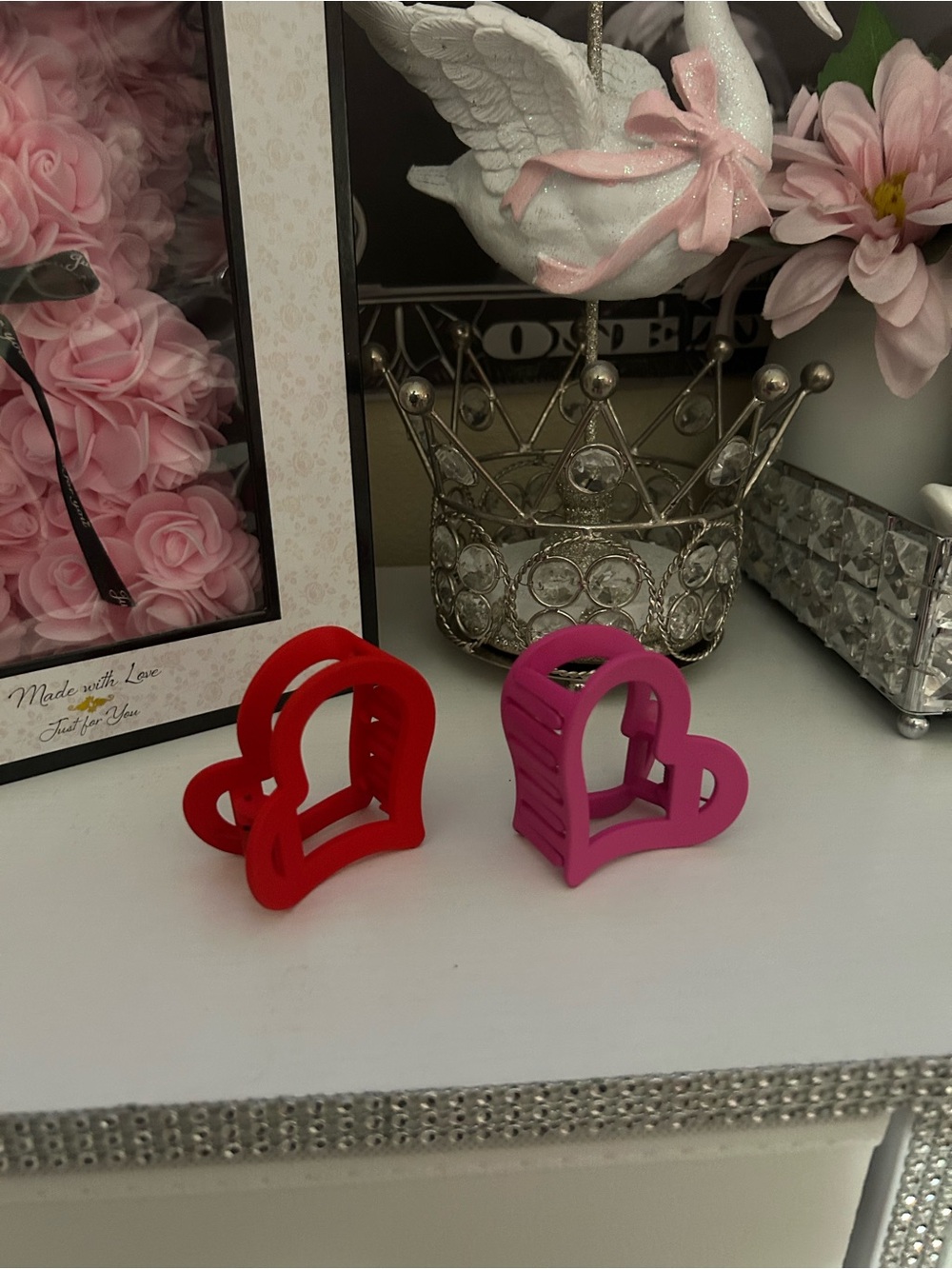 Heart-Shaped Hair clips